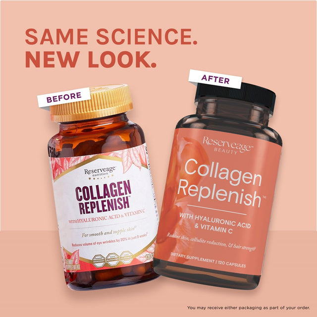 Collagen Replenish, 120 Capsules, Reserveage Nutrition