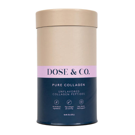 Dose & Co Pure Bovine Collagen Peptides Powder 567G (20Oz)