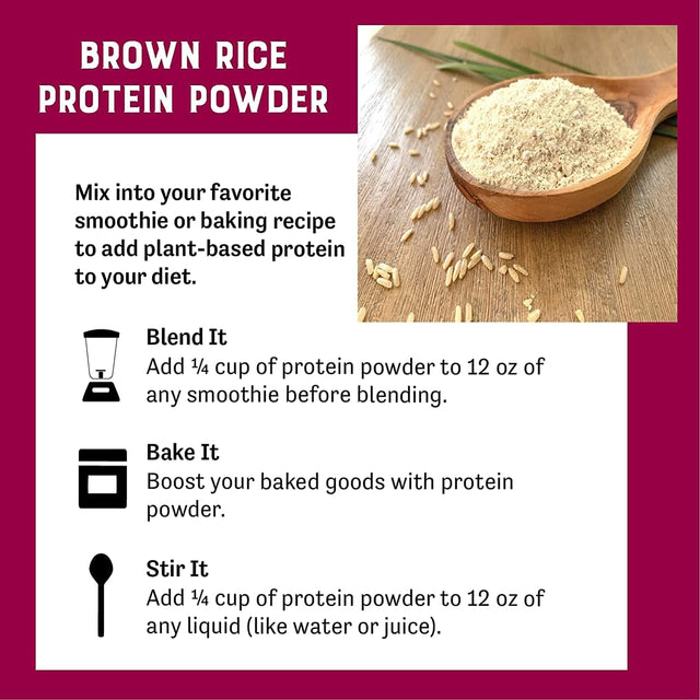 Judee’S Brown Rice Protein Powder (80% Protein) 1.5 Lb - 100% Non-Gmo and Sprouted - Dairy-Free and Keto-Friendly - Gluten-Free and Soy-Free - Plant-Based Protein