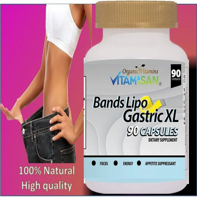 Bands Lipo Gastric XL Pills to Lose Weight Fast Appetite Suppressant Slimming Burn Fat 90 Capsules