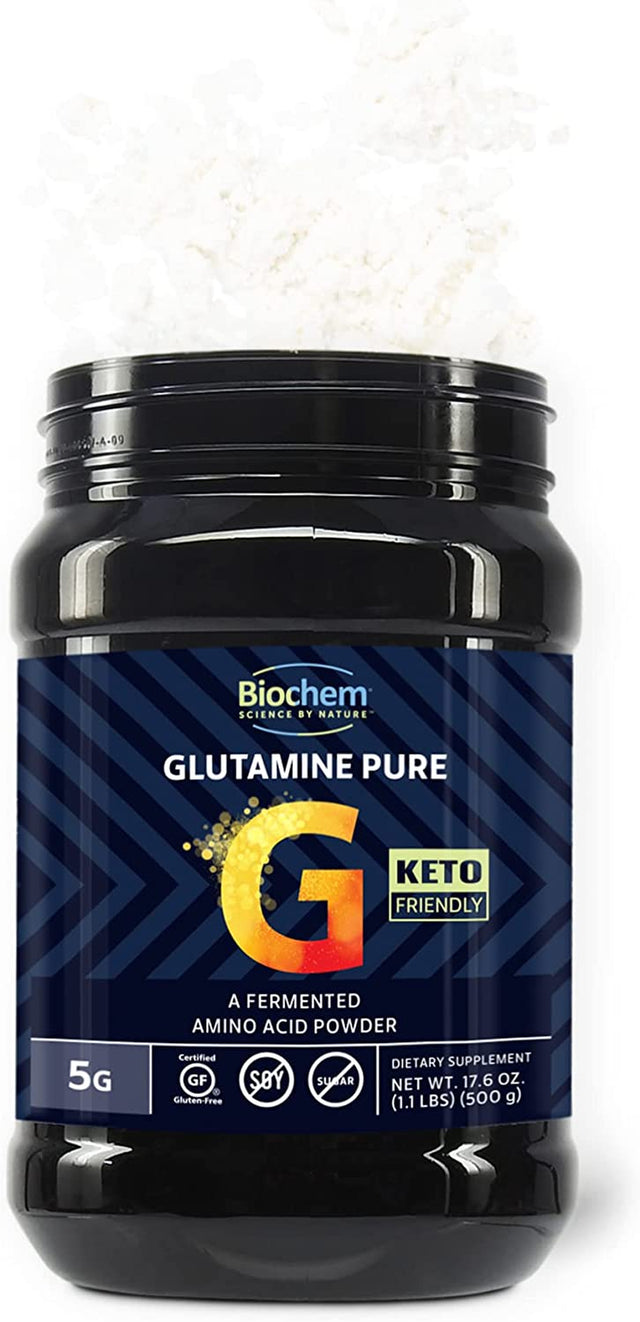 Biochem, Glutamine Pure Powder, 5G of L-Glutamine to Support Muscle Recovery, 17.6 Oz