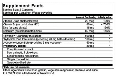 Prostorix – Prostate Supplement for Men - Natural Prostate Support Helps Reduce Frequent Urination & Promote Overall Prostate Health – Saw Palmetto, Beta-Sitosterol, Flowens Cranberry Powder & More