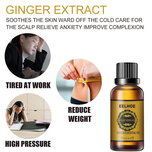 Ginger Firming Essential Oil Slimming Oil Massage Belly Thigh Muscle Shape Slimming Oil