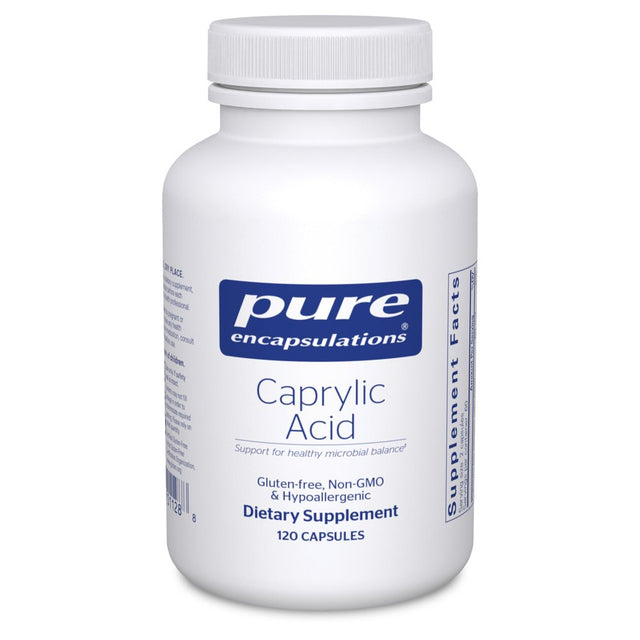 Pure Encapsulations Caprylic Acid | Supplement for Gut and Digestive Health, GI Balance, Gastrointestinal Support, and Intestinal Health* | 120 Capsules