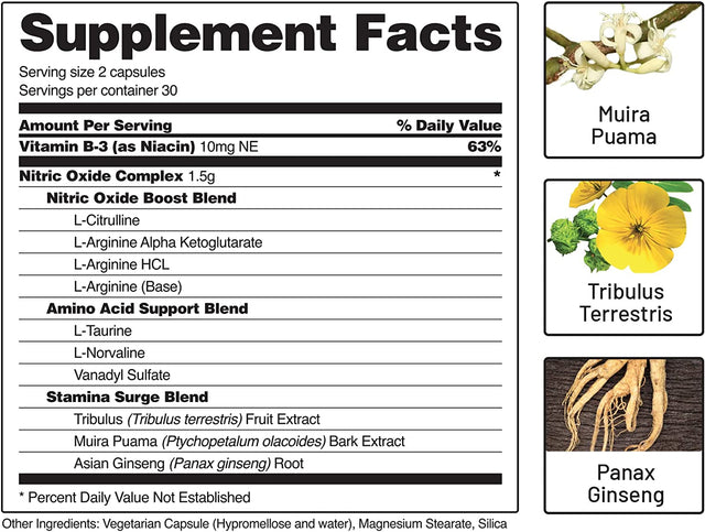 Snap Supplements Nitric Oxide Booster and BCAA Powder