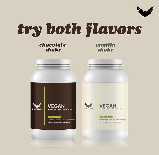 Vegan Protein Powder - Chocolate Shake, 20G Protein, 2 Lb, Plant Protein Blend from Pea, Brown Rice & Quinoa, No Artificial Additives, Enriched with MCT Oil and Antioxidants, Natural