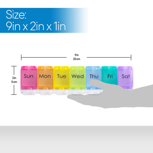 RMS Daily and Weekly Pill Organizer and Medicine Reminder