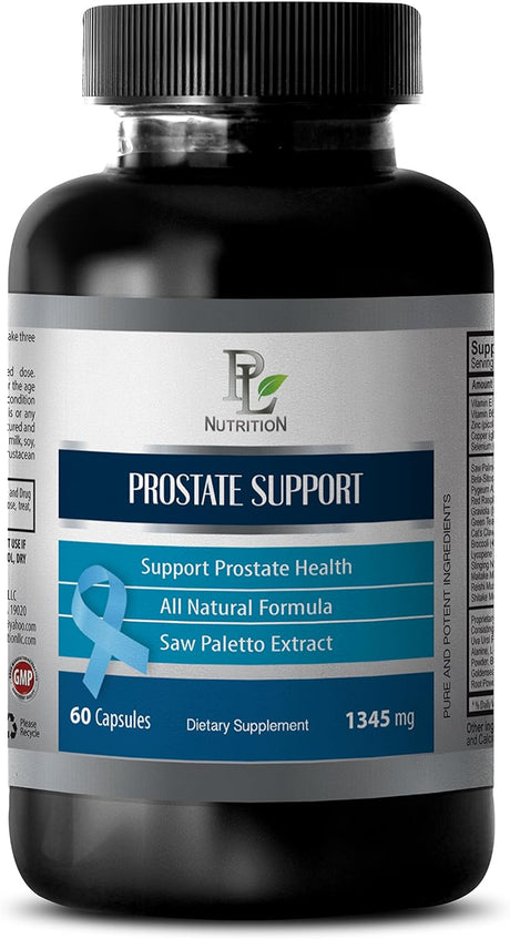 Immune Support for Adults - Prostate Support 1345MG - All Natural Formula - Prostate Support Super 3X - 1 Bottle (60 Capsules)