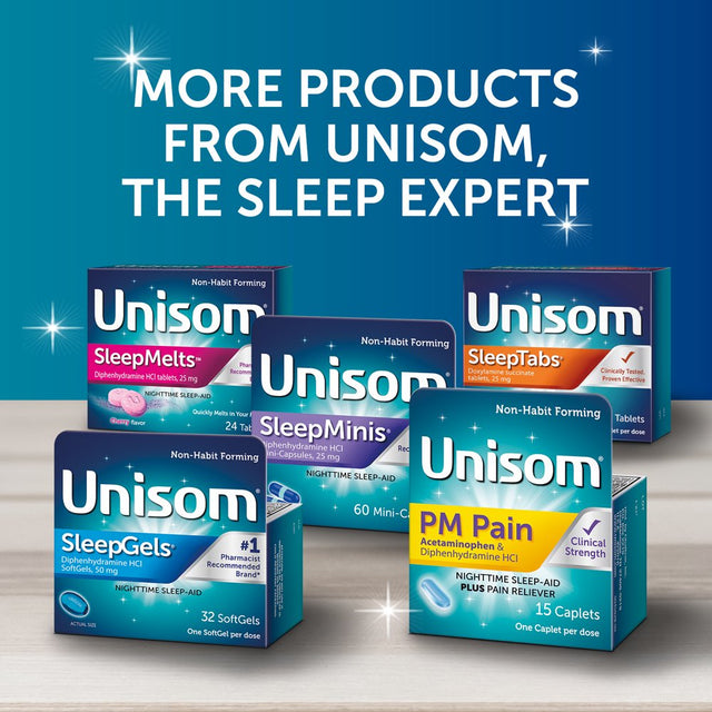 Unisom Sleeptabs Tablets (80 Ct), Sleep-Aid, Doxylamine Succinate