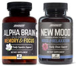 Onnit Alpha Brain - New Mood Nootropic Stack | Supports Optimal Cognitive Function and Mood, Combo Pack