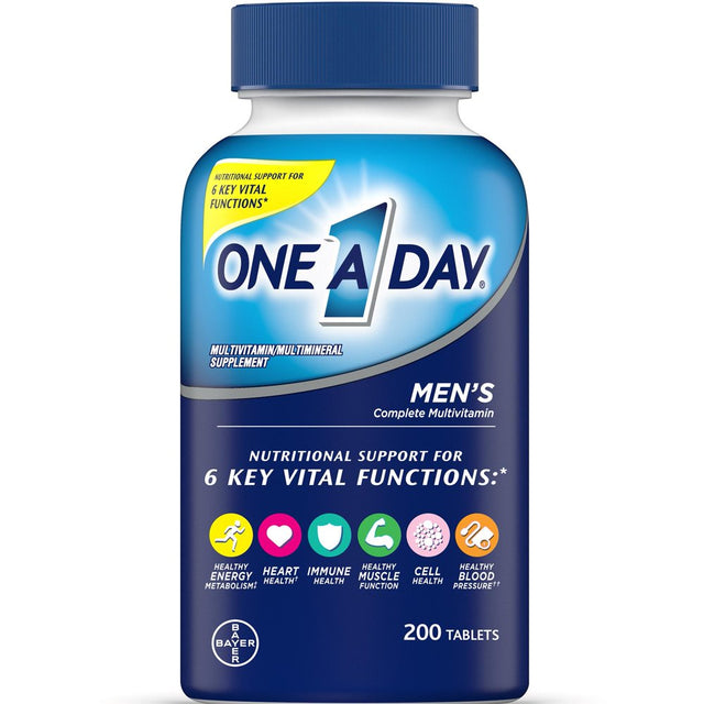 One a Day Men'S Multivitamin Tablets, Multivitamins for Men, 200 Count