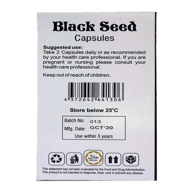 Black Seed Capsules - 60 Veggie Capsules