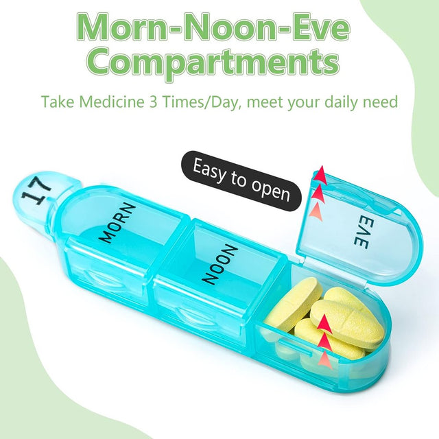 Zoksi Monthly Pill Organizer 3 Times a Day, One Month Pill Box, 30 Day Rainbow Pill Case for Elderly,Daily Medcine Container for Vitamins,Supplement & Medication