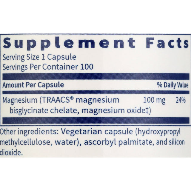 Klaire Labs, Magnesium Glycinate Complex 100 Vegcaps