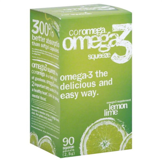 Lemon Lime Omega3 Squeeze 90Ct