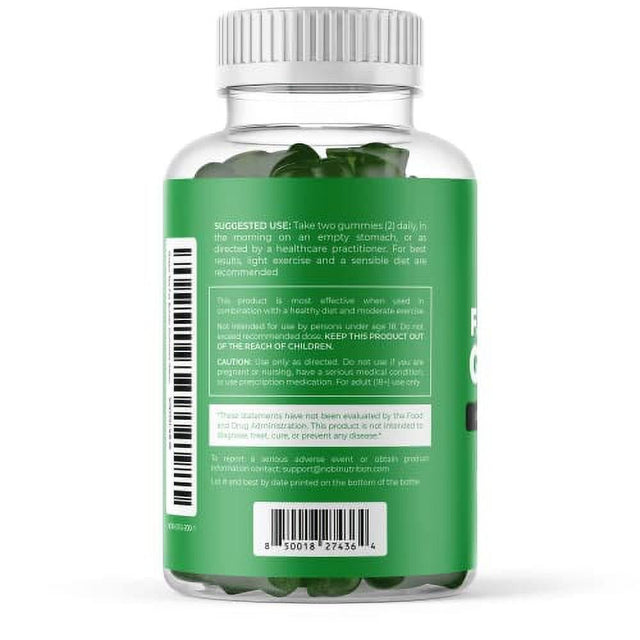 Green Tea Extract Fat Burner Gummies for Weight Loss | Supplement to Burn Stubborn Belly Fat | Appetite Suppressant for Weight Loss for Women & Men (1 Pack) by Nobi Nutrition