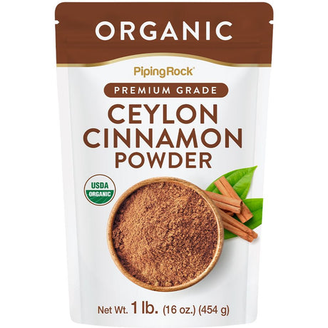 Ceylon Cinnamon Powder Organic 1Lb | True Premium Grade | Vegetarian, Gluten Free, Non-Gmo | by Piping Rock