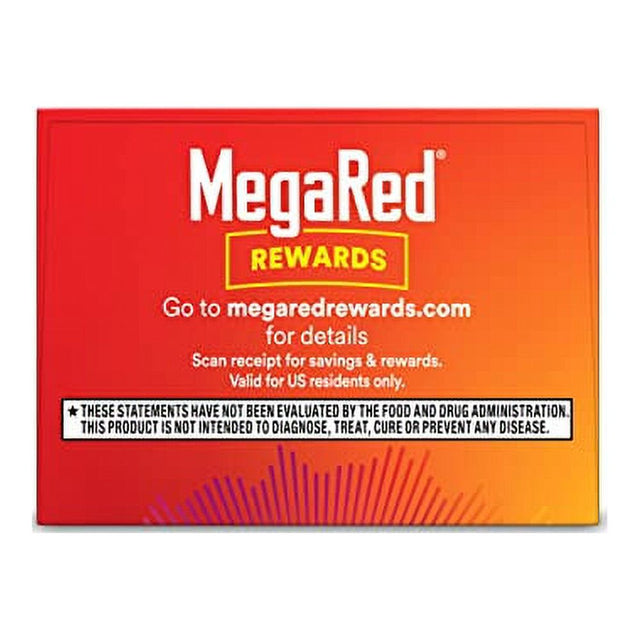 Megared Advanced 4 in 1 Omega-3 Fish Oil & Krill Oil Softgels, 500 Mg, 40 Ct, 2 Pack