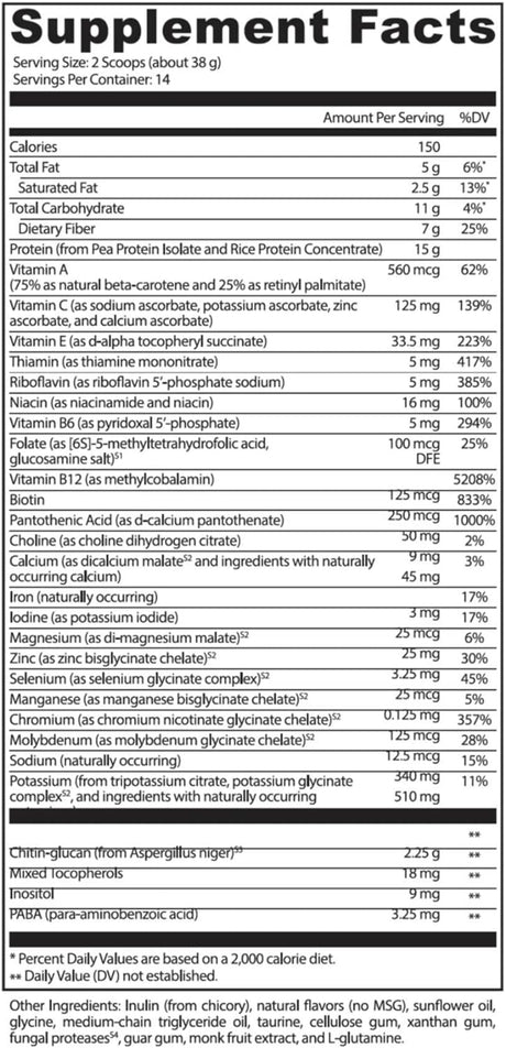 Plant-Based Dutch Chocolate Flavor Protein Powder - Proglow Clean (14 Servings)