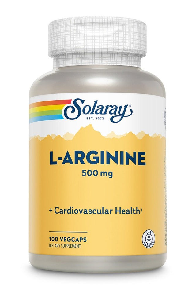 Solaray L-Arginine -- 500 Mg - 100 Capsules