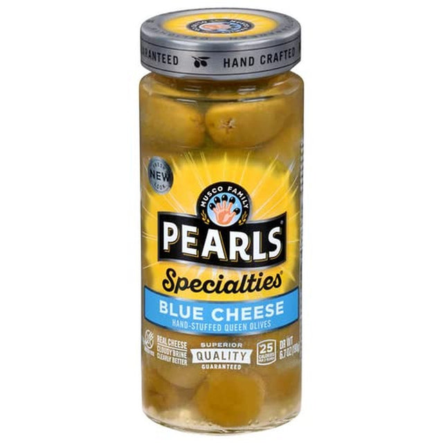 Pearls Specialties Blue Cheese Stuffed Queen Olives (Pack of 24)