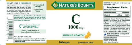 Nature'S Bounty Vitamin C, 1000Mg, 100 Caplets (Pack of 2)