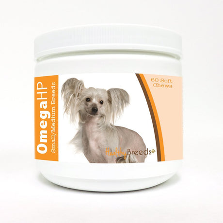 Healthy Breeds Chinese Crested Omega HP Fatty Acid Skin and Coat Support Soft Chews