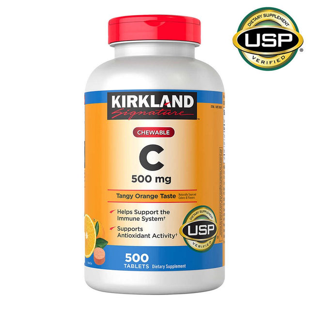 Kirkland Signature Chewable Vitamin C 500 Mg., 500 Tablets