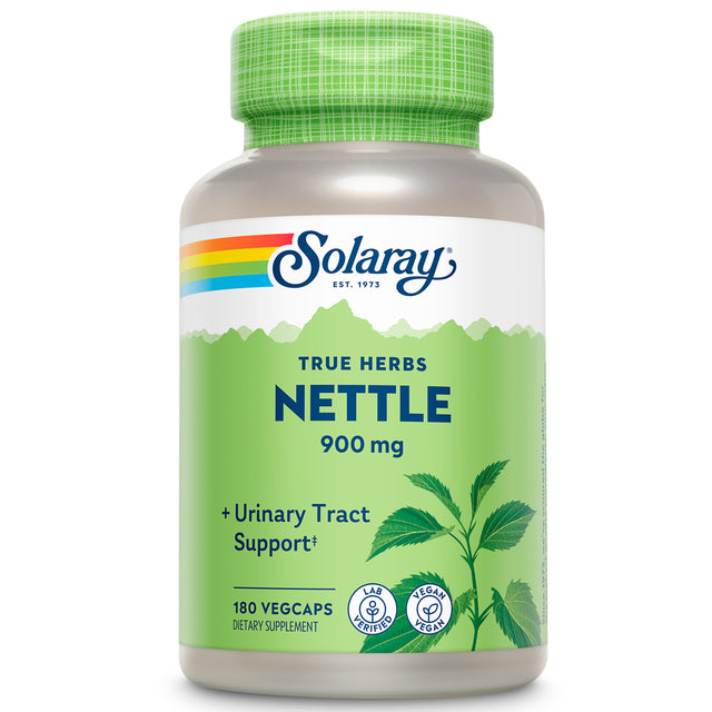 Solaray Nettle Leaf 900Mg | Healthy Kidney, Urinary & Prostate Support | Traditional Use for Healthy Allergy Response & Respiratory Wellness | 180 CT