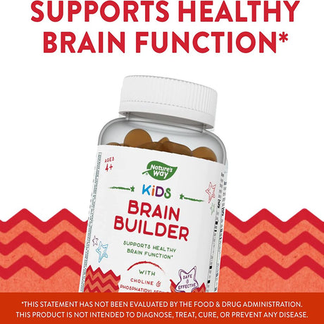 Nature'S Way Kids Brain Builder Gummies Lemonade Flavour 60 Gummies