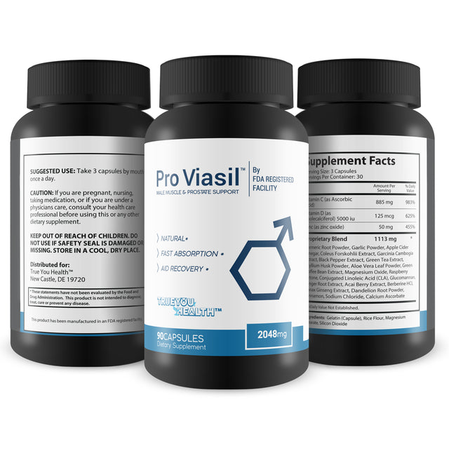 Pro Viasil Prostate Support - Promote Prostate Health with Natural Antioxidant & Turmeric Formula - Pro Viasil Pills for Men with Zinc - Promote Healthy Prostate Function with Vitamin D & Green Tea