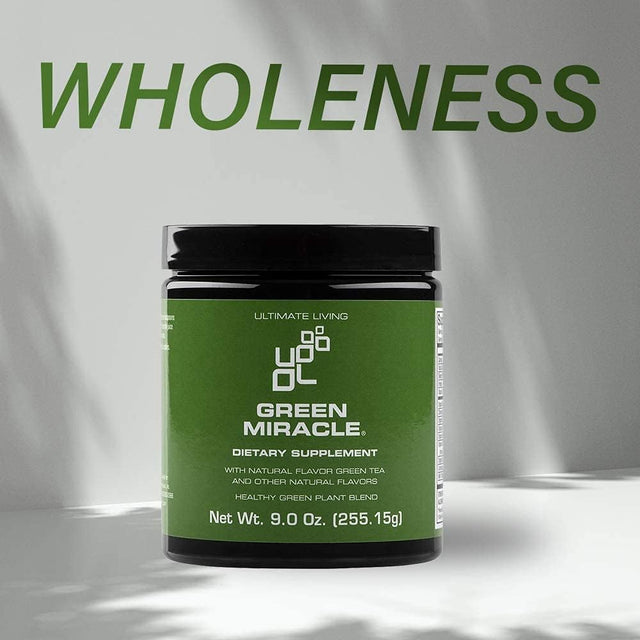 Green Miracle Powder - Whole Food Sourced, Gluten Free, Non-Gmo - Vegan Superfood for Energy, Detox, Immune & Digestive Health - Light Vanilla Flavor, 30 Servings