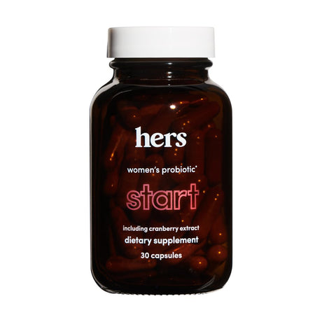 Hers Start Probiotic Supplement for Women with Cranberry Extract, 30 Count