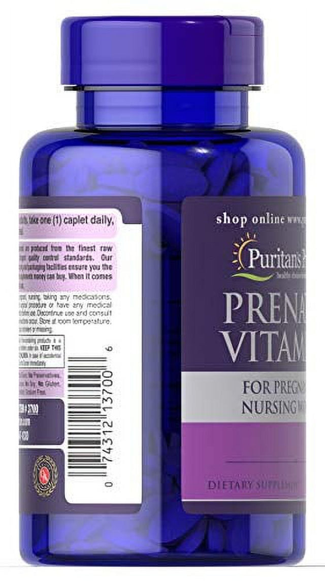 Puritan'S Pride Prenatal Vitamins-100 Caplets