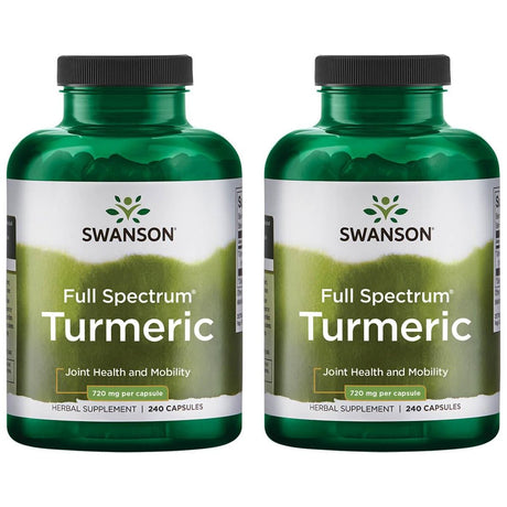 Swanson Full Spectrum Turmeric 720 Mg 240 Caps 2 Pack