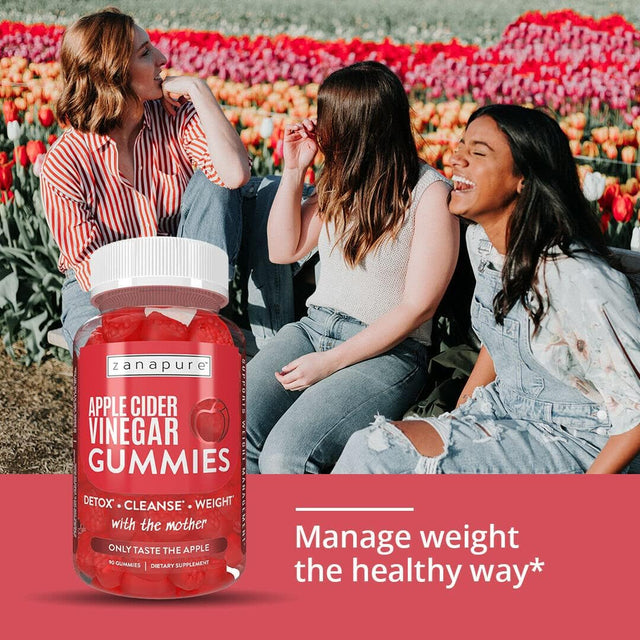 Premium Apple Cider Vinegar Gummies | Advanced Weight Management Support*, Gut Health* & Immune Support* | 100% Pure ACV with the Mother | Beetroot & Pomegranate Juice | 90 Vegan Gummies