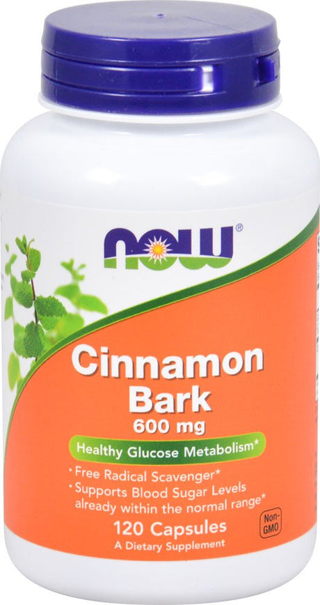 NOW Cinnamon Bark -- 600 Mg - 120 Capsules