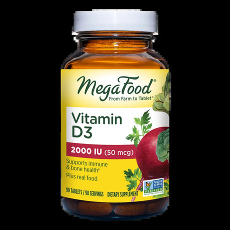 Megafood Vitamin D3 2,000 Iu (50 Mcg) 90 Tabs