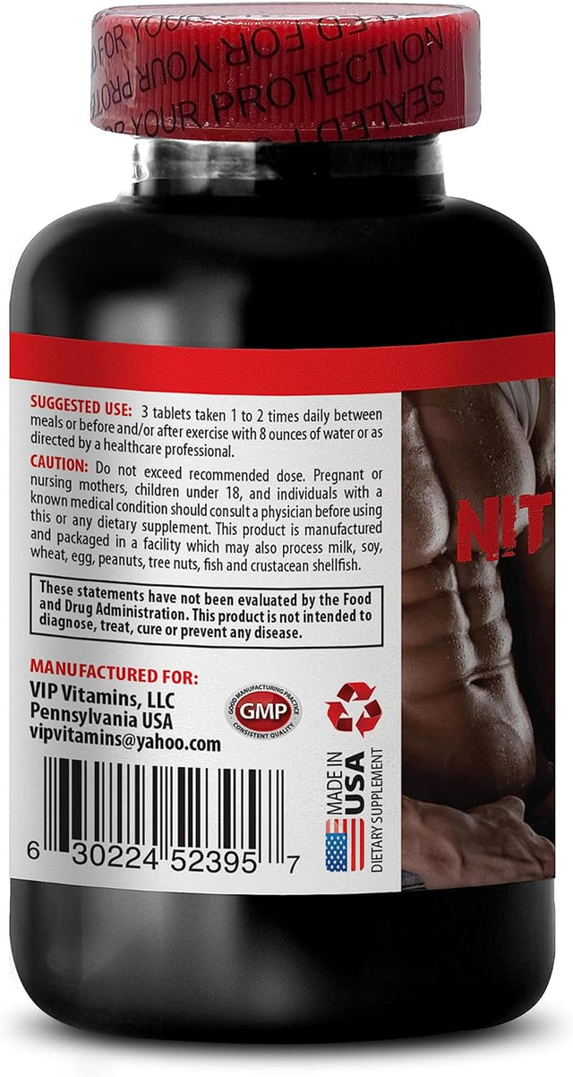 Muscle Pills - NITRIC OXIDE PRE WORKOUT 2400MG - Nitric Oxide Supplements for Men, Muscle Relaxer Pills for the Back Pain, Recovery Supplement Post Workout, Muscle Builder for Men 1 Bottle 60 Capsules