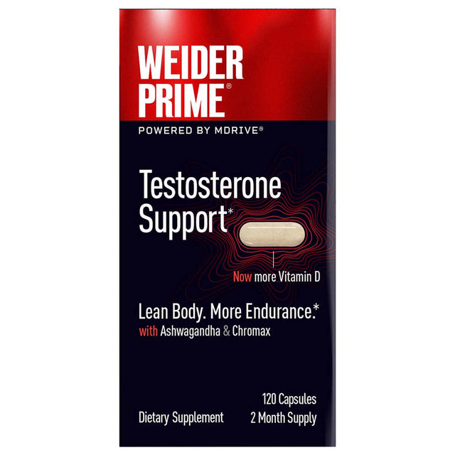 Weider Prime Testosterone Support, 120 Capsules