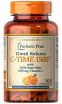 Puritan'S Pride Vitamin C1500 Mg with Rose Hips Timed Release 100 Caplets (2802)