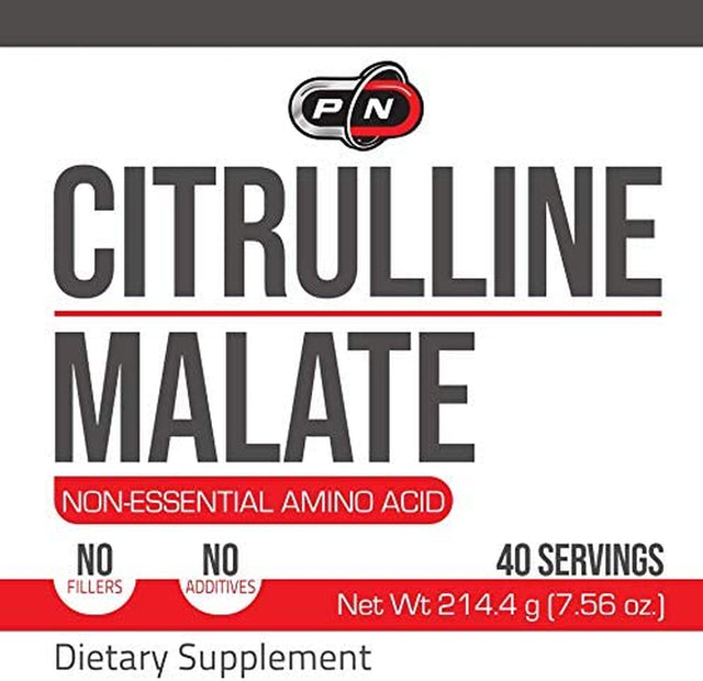 L CITRULLINE Malate 2 1 Powder Complex Nitric Oxide Pre Workout 5000Mg 214 Grams 40 Servings Improves Muscle Performance Recovery Energy Endurance Promotes Lean Mass Physical Strenght Unflavored