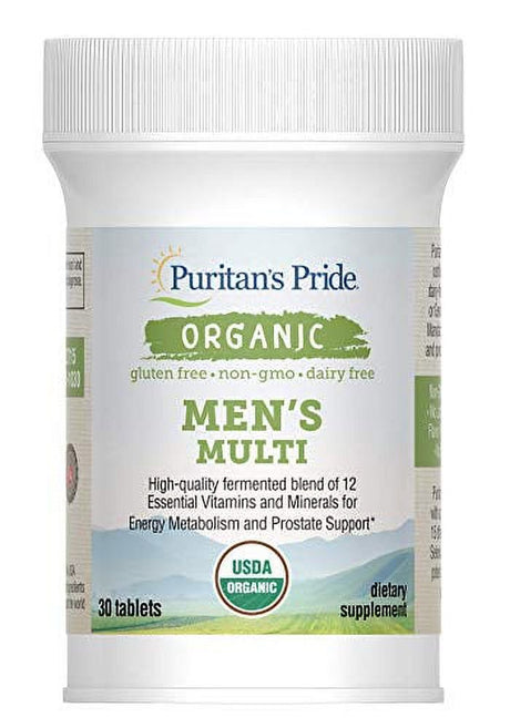 Puritans Pride One Daily Mens Multivitamin Caplets with Zinc, 30 Count (Pack of 1)