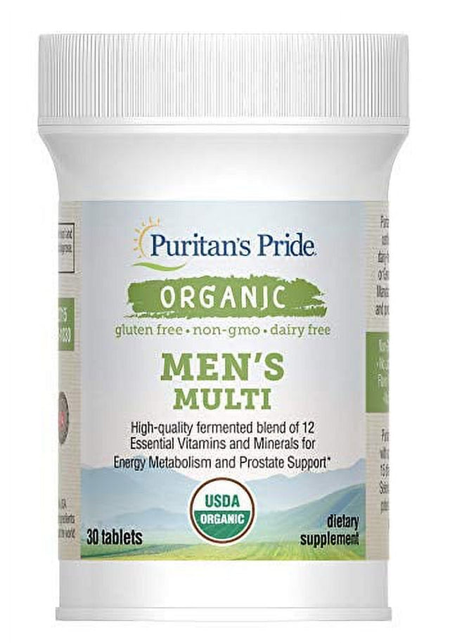 Puritans Pride One Daily Mens Multivitamin Caplets with Zinc, 30 Count (Pack of 1)