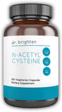 Dr. Brighten N-Acetyl-Cysteine (NAC) — Powerful Glutathione Precursor Amino Acid Supplement for Optimal Detoxification, Immune Function, and PCOS — 120 Capsules