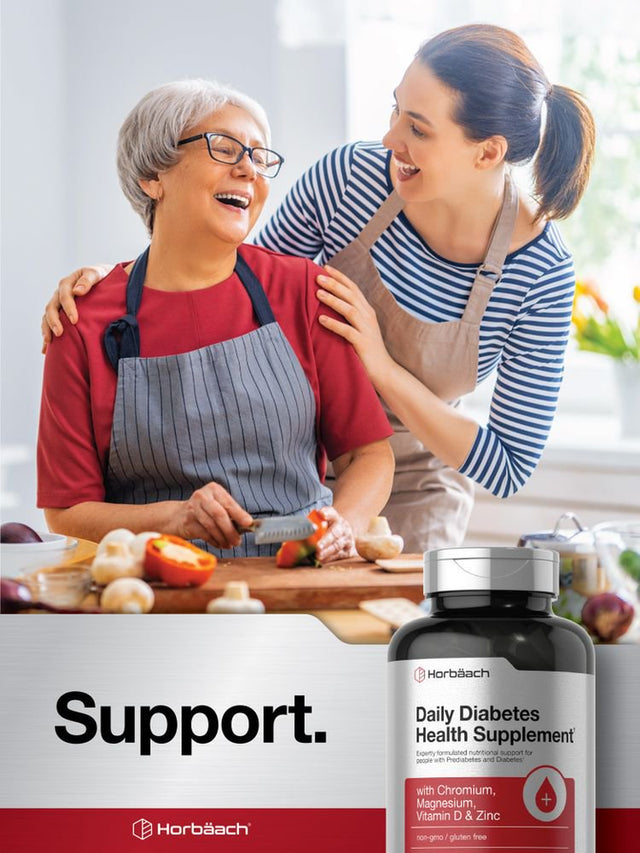 Diabetes Support Supplement | 180 Tablet | Vegetarian | by Horbaach