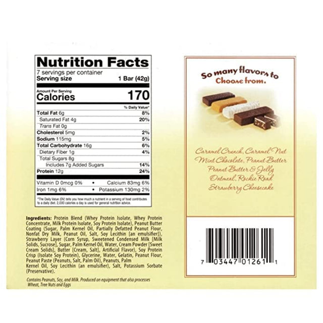 Ideal Protein Compatible Fitwise High Protein Peanut Butter & Jelly Layer Bars