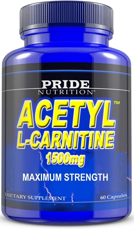 Acetyl L Carnitine 1500Mg Supplement for Energy, Body Recomposition, Mental Sharpness, Memory & Focus- Antioxidant Brain Protection- Zero Fillers- Extra Strength Premium Grade L-Carnitine 60 Capsules