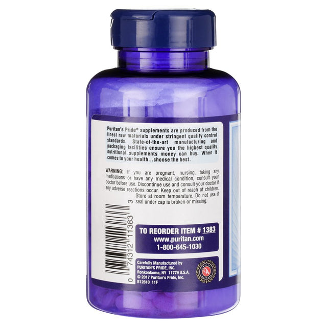 Puritans Pride Vitamin B-12 1000 Mcg Timed Release Caplets, 250 Count