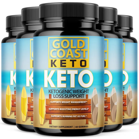 (5 Pack) Gold Coast Gummy - Gold Coastketo Gummies (300 Gummies)